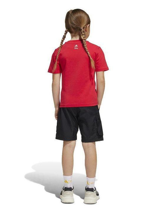 Kids' Set with Shorts Summer 2pcs Red Disney Mickey Mouse