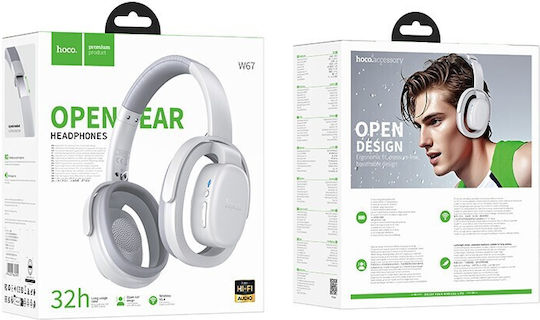 Hoco W67 Kabellose Bluetooth Über Ohr Kopfhörer mit 32 Stunden Wiedergabezeit Weiße