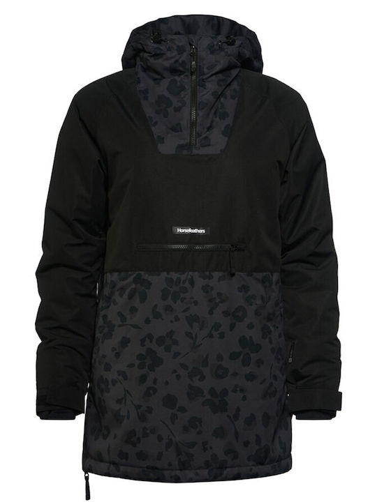 Horsefeathers OW230C Γυναικείο Μπουφάν για Σκι & Snowboard Μαύρο