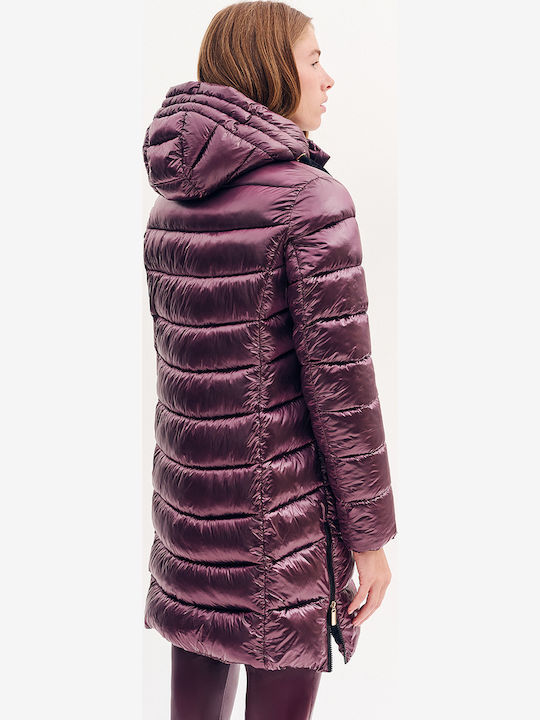 Damen Puffer Jacke für Winter Cherry
