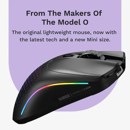 Glorious O2 Mini Ασύρματο Gaming Ποντίκι Μαύρο