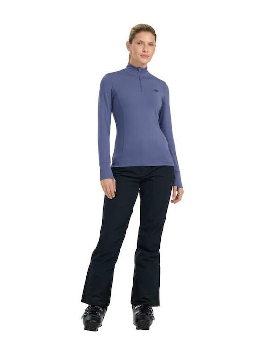 4F F098 Bluza termica pentru femei cu maneci scurte Compresie Albastru