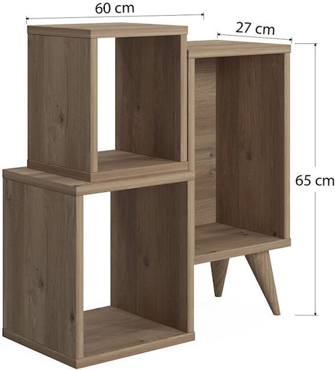 Βιβλιοθήκη Mabel Oak 60x27x65εκ.