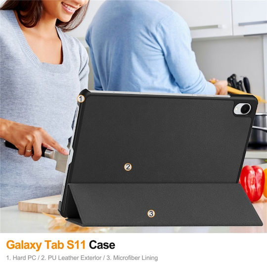 Klappdeckel Robust Schware (Samsung Galaxy Tab S11)