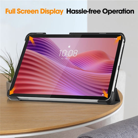 Flip Cover Rezistentă Negra (Lenovo Tab One 8.7)