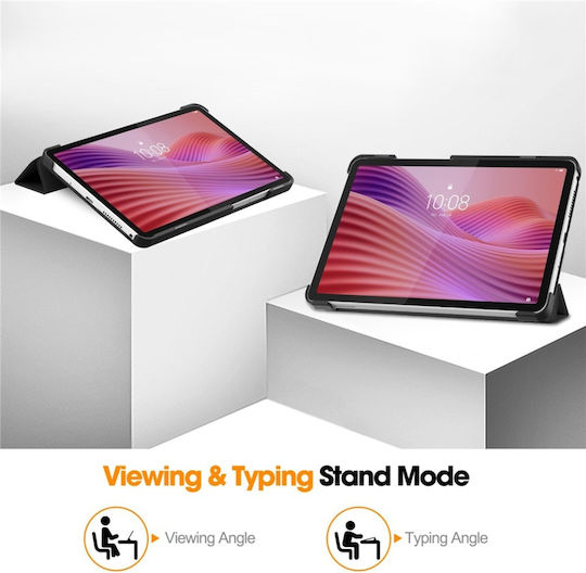 Flip Cover Rezistentă Negra (Lenovo Tab One 8.7)