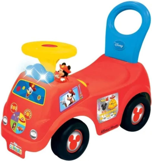 Kiddieland Ride On Car with Parental Handle for 12+ Months with Sounds Red
