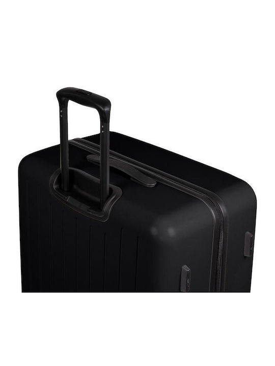 CAT Nexus Large Hard Black Suitcase With 4 Wheels Height 81cm