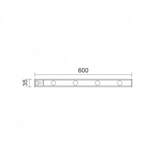 Фотиситко Рага LED 4W CCT 3000-6000K IP20 Презареждаемо Сребристо