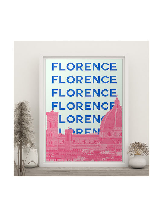 Poster Florence Pop Art Pst25515 21cm X 30cm White Frame Pvc