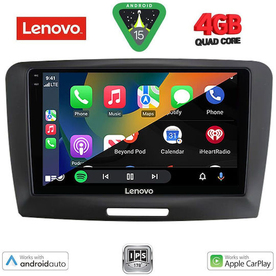 Lenovo Car Audio System for Skoda Superb 2008-2015 (Bluetooth/USB/WiFi/GPS/Apple-Carplay/Android-Auto) with Touch Screen 9"