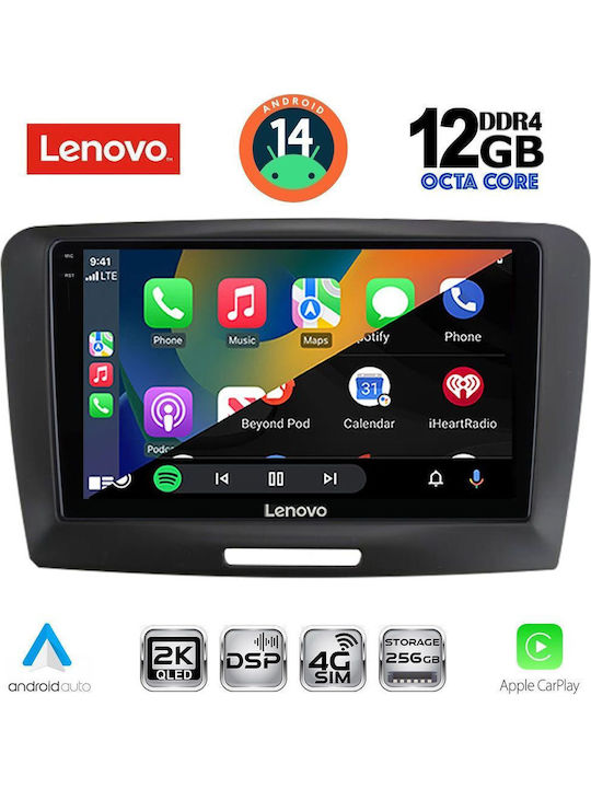 Lenovo Car Audio System for BMW X1 / X3 / X4 Skoda Superb 2008-2015 (Bluetooth/USB/WiFi/GPS/Apple-Carplay/Android-Auto) with Touch Screen 9"