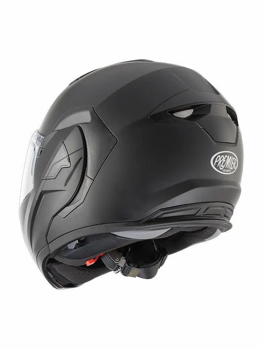 Premier X-Charger U9 BM Black Matt Κράνος Μηχανής Flip-Up ECE 22.06 με Sunvisor