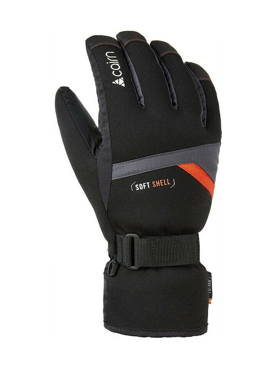 Cairn Styl 2 M C-TEX - Graphite Scarlet Men's Ski & Snowboard Gloves Gray