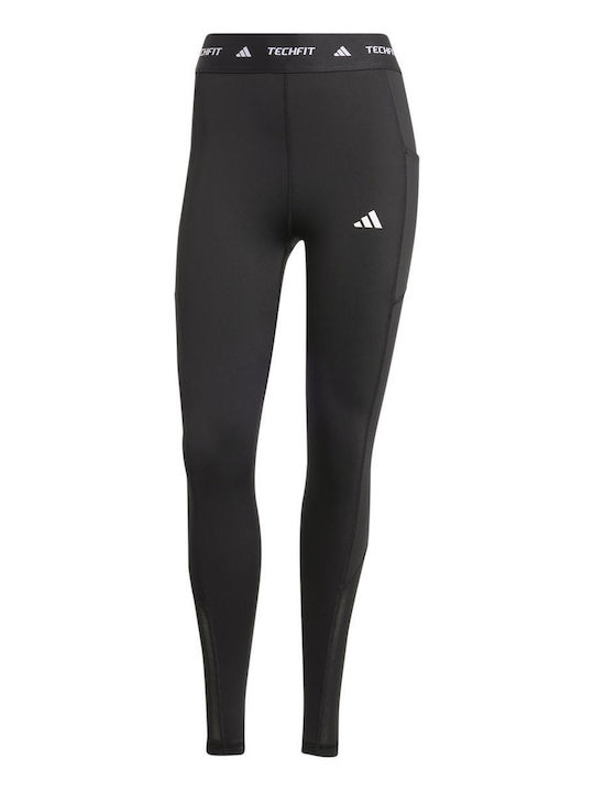 Stash Pocket Full-Length Training Women's Long Firming High Waist Leggings Black