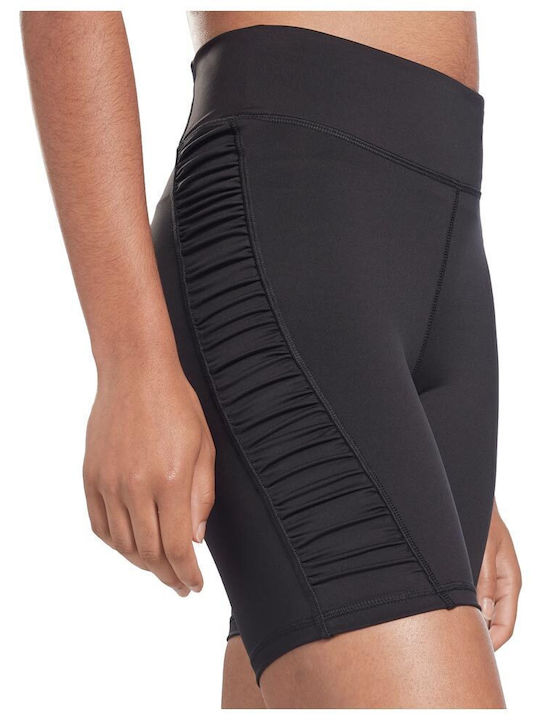 Studio Ruched Running Γυναικείο Ποδηλατικό Κολάν Ψηλόμεσο Μαύρο