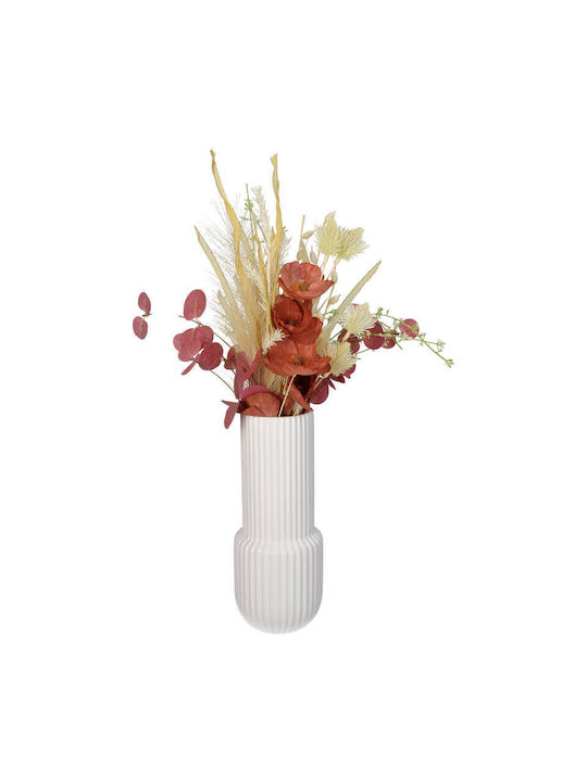 Selected by Pragmatic Vază Decorativă Ceramică Alb 16x16x22cm 1buc