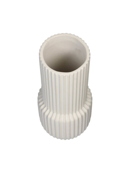 Selected by Pragmatic Vază Decorativă Ceramică Alb 16x16x22cm 1buc