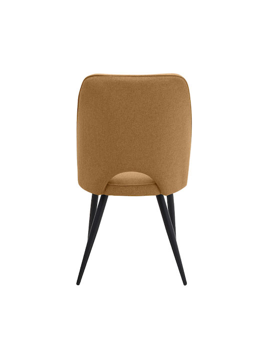 Christy Dining Room Fabric Chair Mustard - Black 47x59x90cm