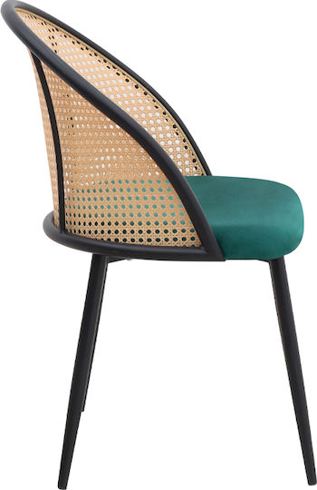 Jacob Столички Трапезария плюшени Cypress Green - Black 1бр 52x50x77бр