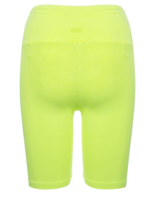 Schulung Frauen Fahrrad Leggings Hochgeschnitten Gelb