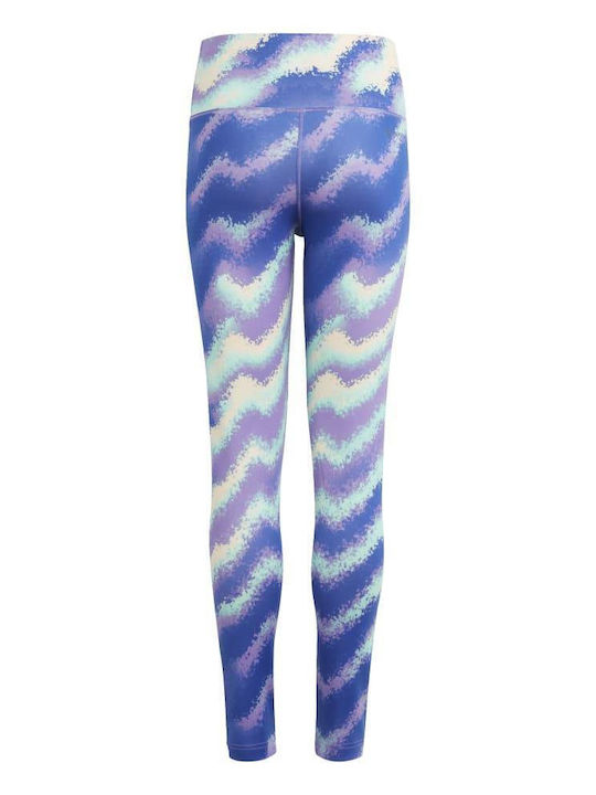 adidas Kids Leggings Athletic Long Multicolour Dance Aeroready Printed Training