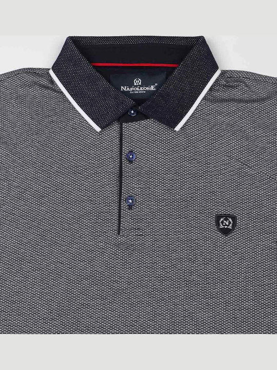 Polo Kurzarmbluse Schwarz