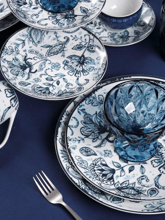 Cryspo Trio Mediterraneo Geschirrset aus Porzellan Blue 20Stück