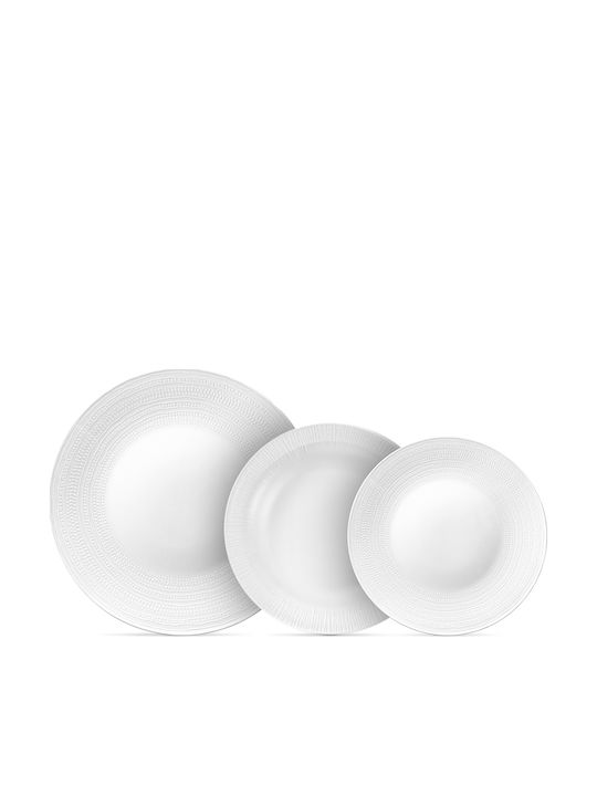 Cryspo Trio White Dream White Porcelain Dinnerware Set 25.462.40 20pcs