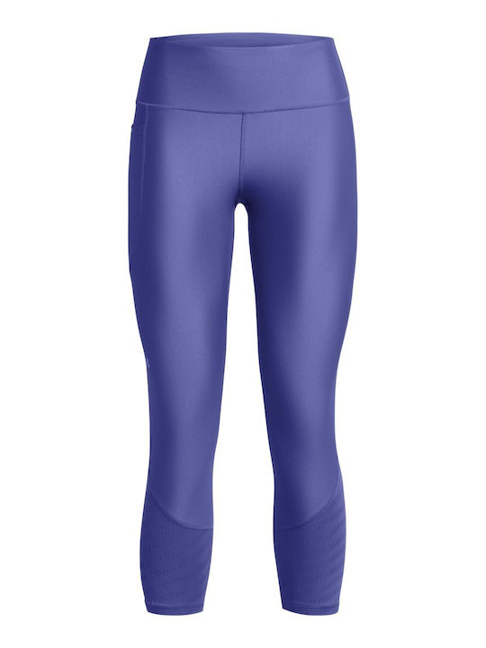 Training Women's Cropped High Waist Purple Leggings