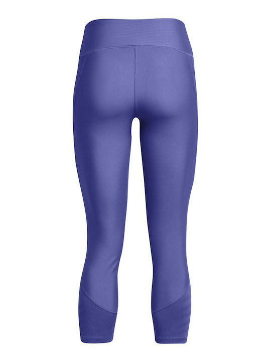 Training Women's Cropped High Waist Purple Leggings