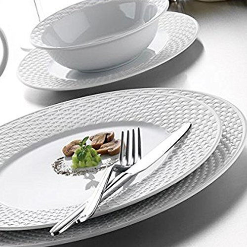 Cryspo Trio Polo White Porcelain Dinnerware Set 34.000.40 20pcs