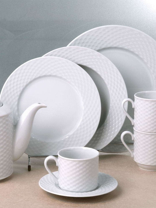 Cryspo Trio Polo Alb Porțelan Set de Vase 34.000.40 20buc