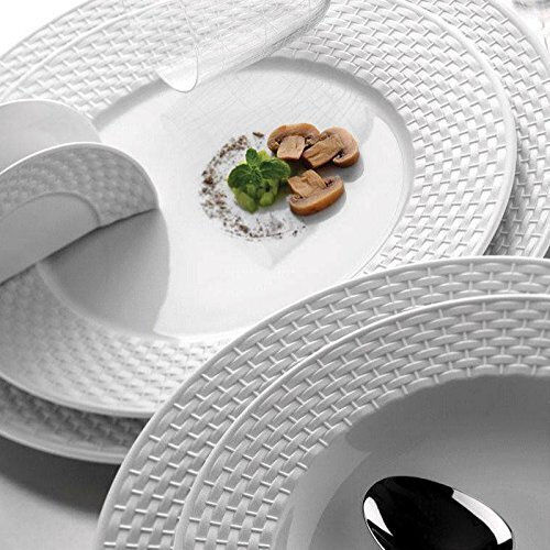 Cryspo Trio Polo White Porcelain Dinnerware Set 34.000.40 20pcs
