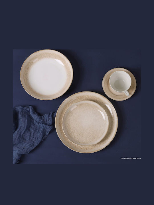 Cryspo Trio White Porcelain Dinnerware Set 20pcs
