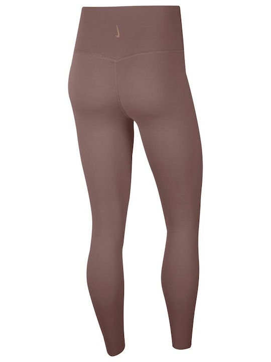 Dri-Fit Luxe Yoga Damen Gekürzte Leggings Für Formendefinition Hohe Taille Lila