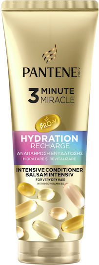 Μαλακτικό Pantene Pro-V Moisture Recharge 3 Minute Miracle 220ml για Πολύ Ξηρά Μαλλιά