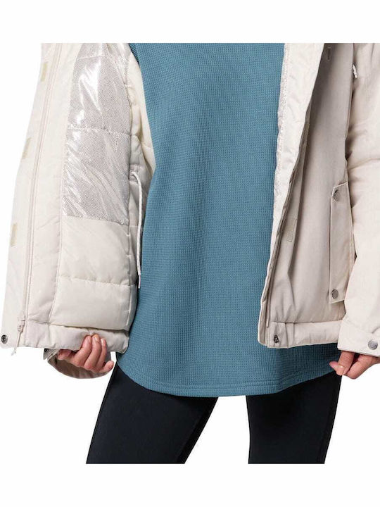 Mountain Iii Insulated Women's Long Lifestyle Jacket Waterproof for Winter Gray