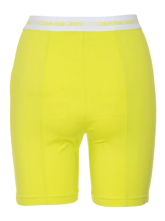 Women's Bike Training Legging High Waisted Lemon Lime