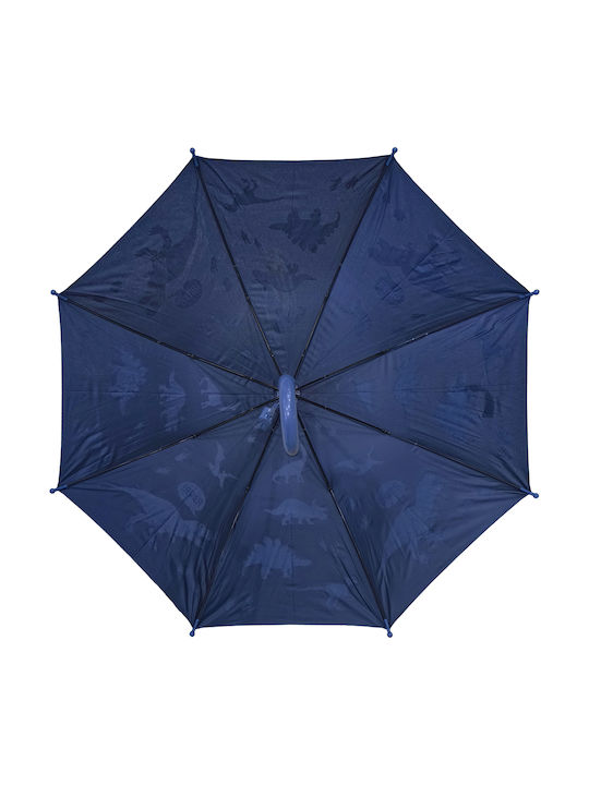 Gift-Me Kids Curved Handle Auto-Open Umbrella with Diameter 67cm Blue