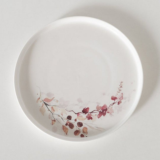 MSA Farfurie joasă Ceramică Maro cu Diametru 21cm MSA Farfurie joasă Ceramică Maro cu Diametru 21cm