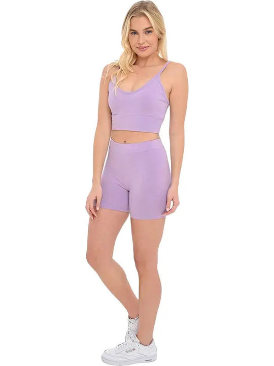 Women's Bike Training Legging Purple