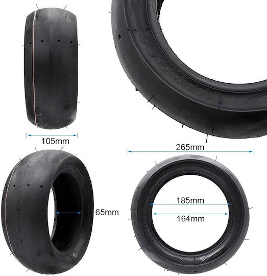 Tubeless Slick Tire 100/55-6.5