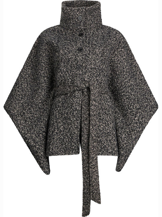 Women's Poncho Black