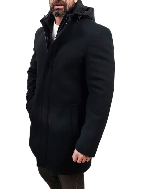 Herren Mantel Black