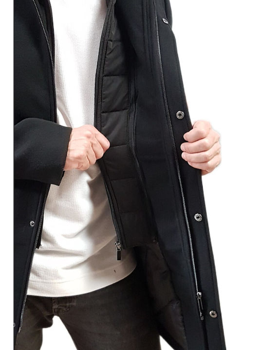 Herren Mantel Black