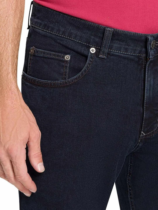 Men's Jeans Pants with Regular Straight Fit Ron Blue/black