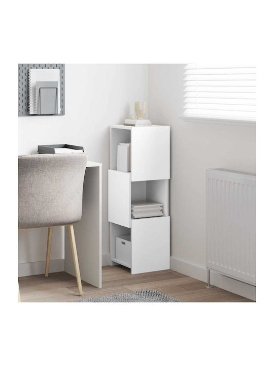 Office Storage Chipboard Cabinet White L30.5xW30xH95cm