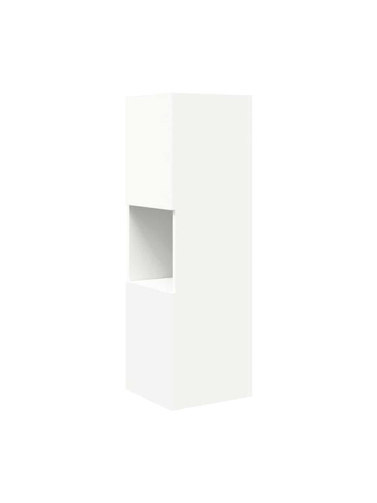 Office Storage Chipboard Cabinet White L30.5xW30xH95cm