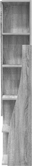 Дървен Офисен Шкаф Бял 27.5x27x140см